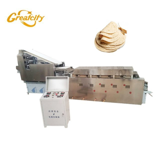 Fully Automatic Pita Bread machine line for tortilla roti chapati Naan arabic bread making machine
