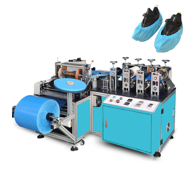 Automatic plastic shoe cover making machine